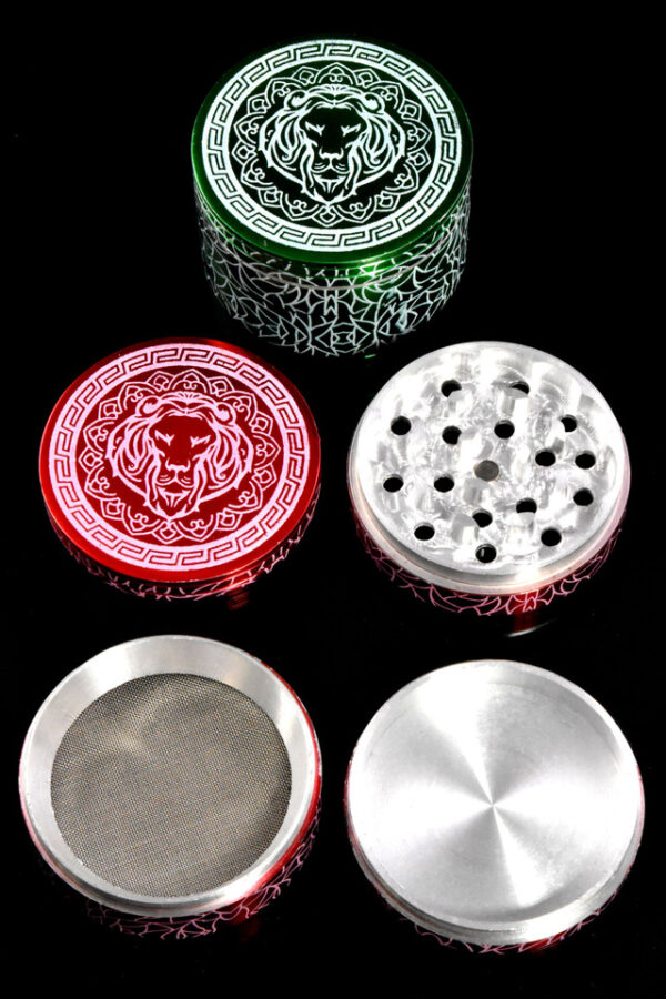 Colored 4 Part Aluminum Lion Grinder - G0421