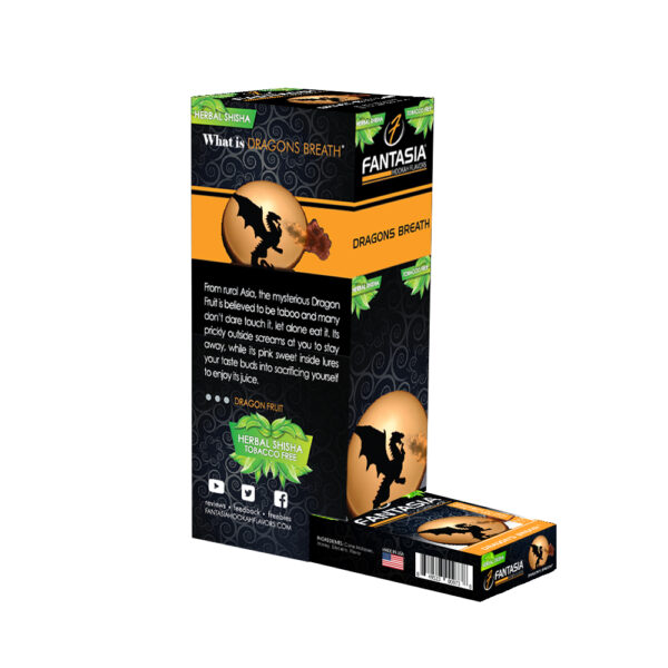Fantasia Nicotine Free Hookah Shisha 50g Carton (10 Retail Units) DRAGON'S BREATH®