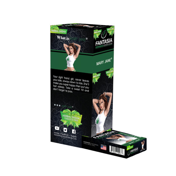 Fantasia Nicotine Free Hookah Shisha 50g Carton (10 Retail Units) MARY JANE®