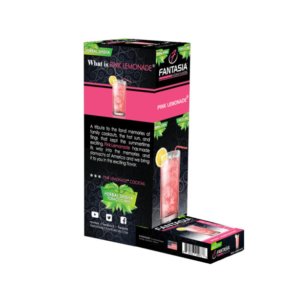 Fantasia Nicotine Free Hookah Shisha 50g Carton (10 Retail Units) PINK LEMONADE®