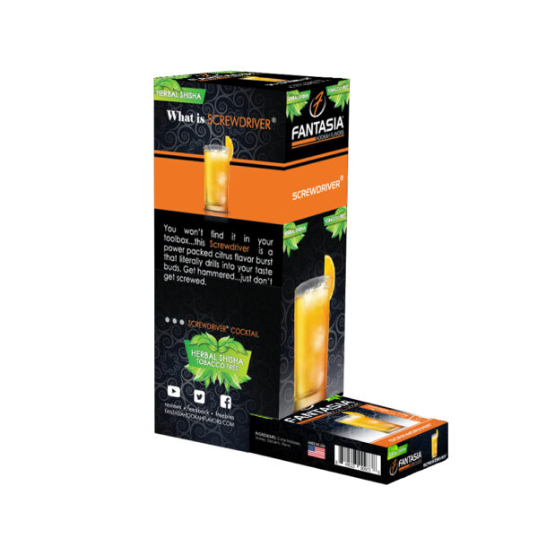 Fantasia Nicotine Free Hookah Shisha 50g Carton (10 Retail Units) SCREWDRIVER®