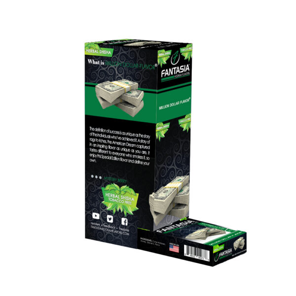 Fantasia Nicotine Free Hookah Shisha 50g Carton (10 Retail Units) THE MILLION DOLLAR FLAVOR®