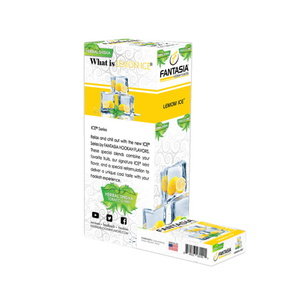 Fantasia Nicotine Free Hookah Shisha 50g Carton (10 Retail Units) LEMON ICE®