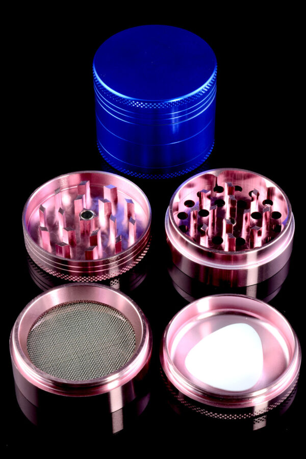 50mm 4 Pc Colored Zinc Alloy Grinder - G0305