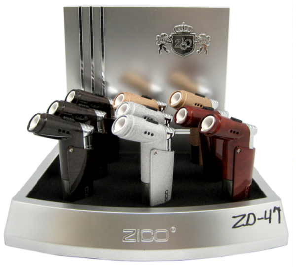 ZD-47 ZICO 1 FLAME TORCH LIGHTER 9CT DISPLAY BOX