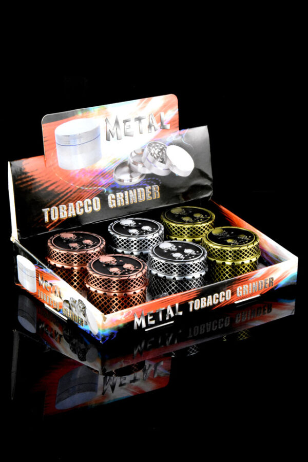 50mm 4 Part Skull and Crossbones Zinc Alloy Grinder - G0437