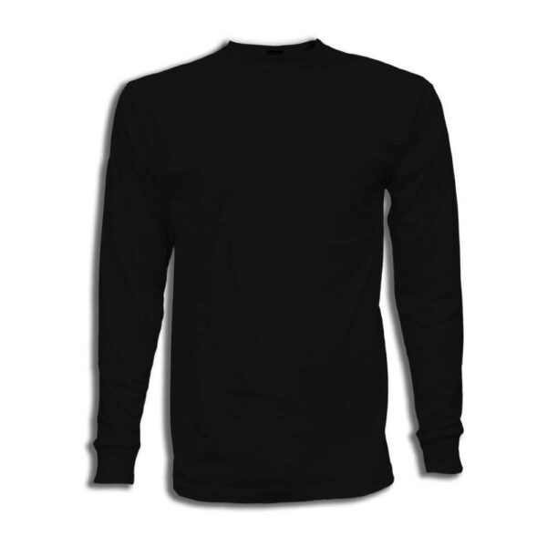 Harlem: Long Sleeve Top: Black: XL (100% Cotton)