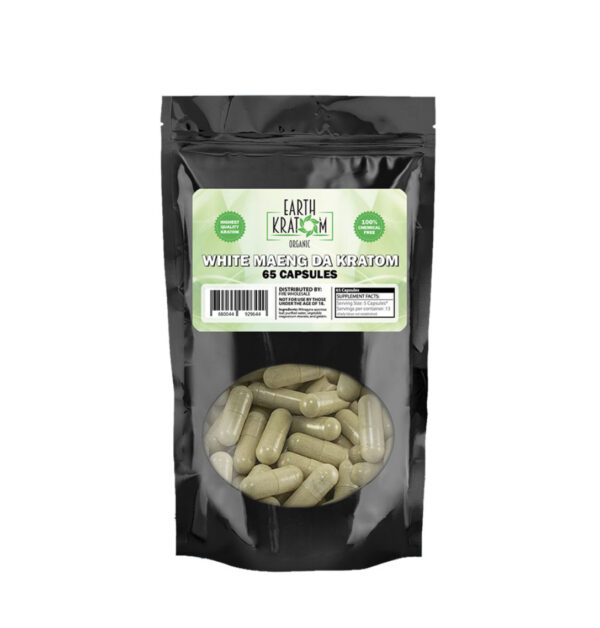 Earth Kratom 65ct Capsule Bag