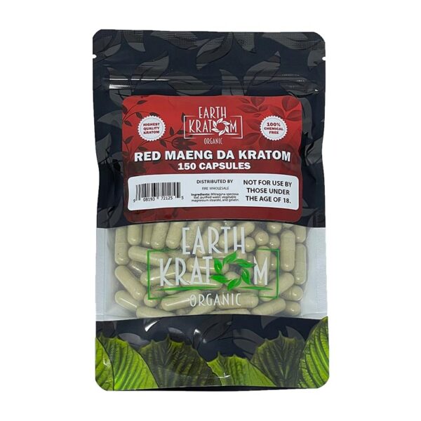 150ct Red Maeng Da Kratom Capsules