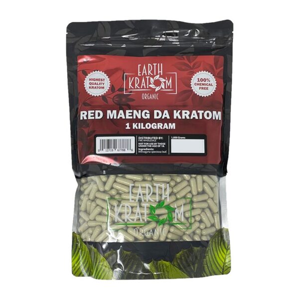 1 Kilo Red Maeng Da Kratom Capsules